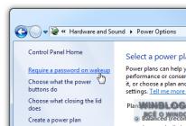 Отключение запроса пароля при пробуждении в Windows Убрать пароль при пробуждении в windows 10