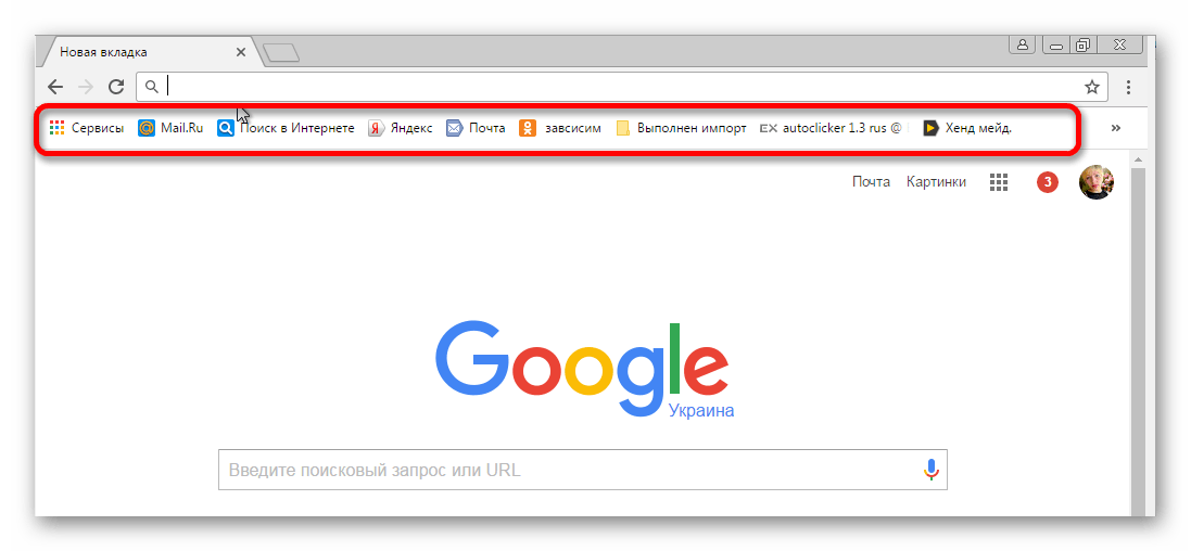 Где закладки google chrome